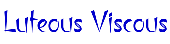 Luteous Viscous 字体